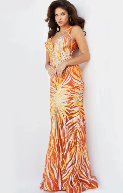 Jovani - 06153 | Runway Fashion Haus -Morilee popular shop 06153 orangesilver 1.2000