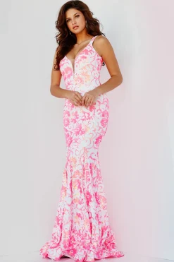 Jovani - 08257 | Runway Fashion Haus 13 Jovani - 08257 | Runway Fashion Haus -Morilee popular shop 08257 ivoryhotpink.2000