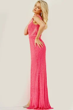 Jovani - 08454 | Runway Fashion Haus -Morilee popular shop 08454 b neonpink.2000